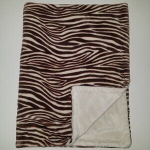 Sadie & Scout Tiger Animal Print Fleece Baby Blanket Lovey Soft 30" x 40"